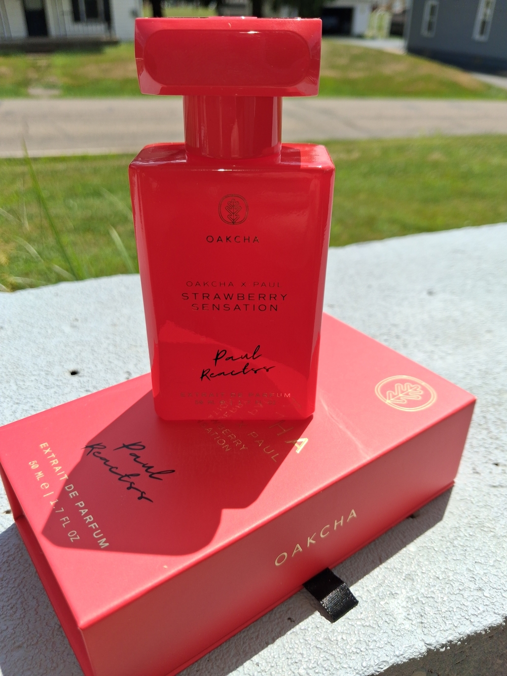 Oakcha x Paul Strawberry Sensation Perfume - Red Bottle